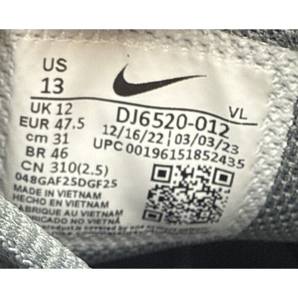 Nike Alpha Huarache Men's Elite 4 Mid Baseball Cleats Sz 13 Gray DJ6520-012 - Picture 10 of 10